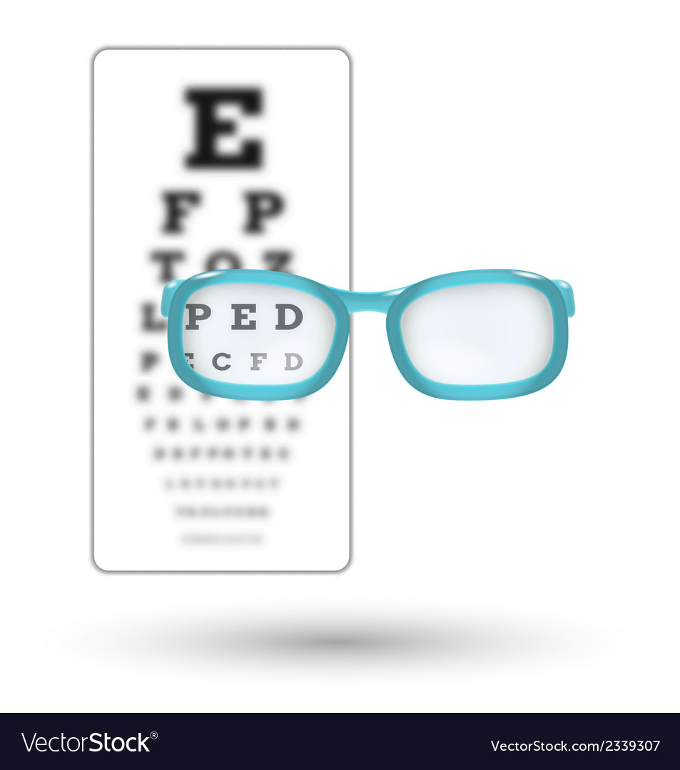 Snellen Chart with Glasses