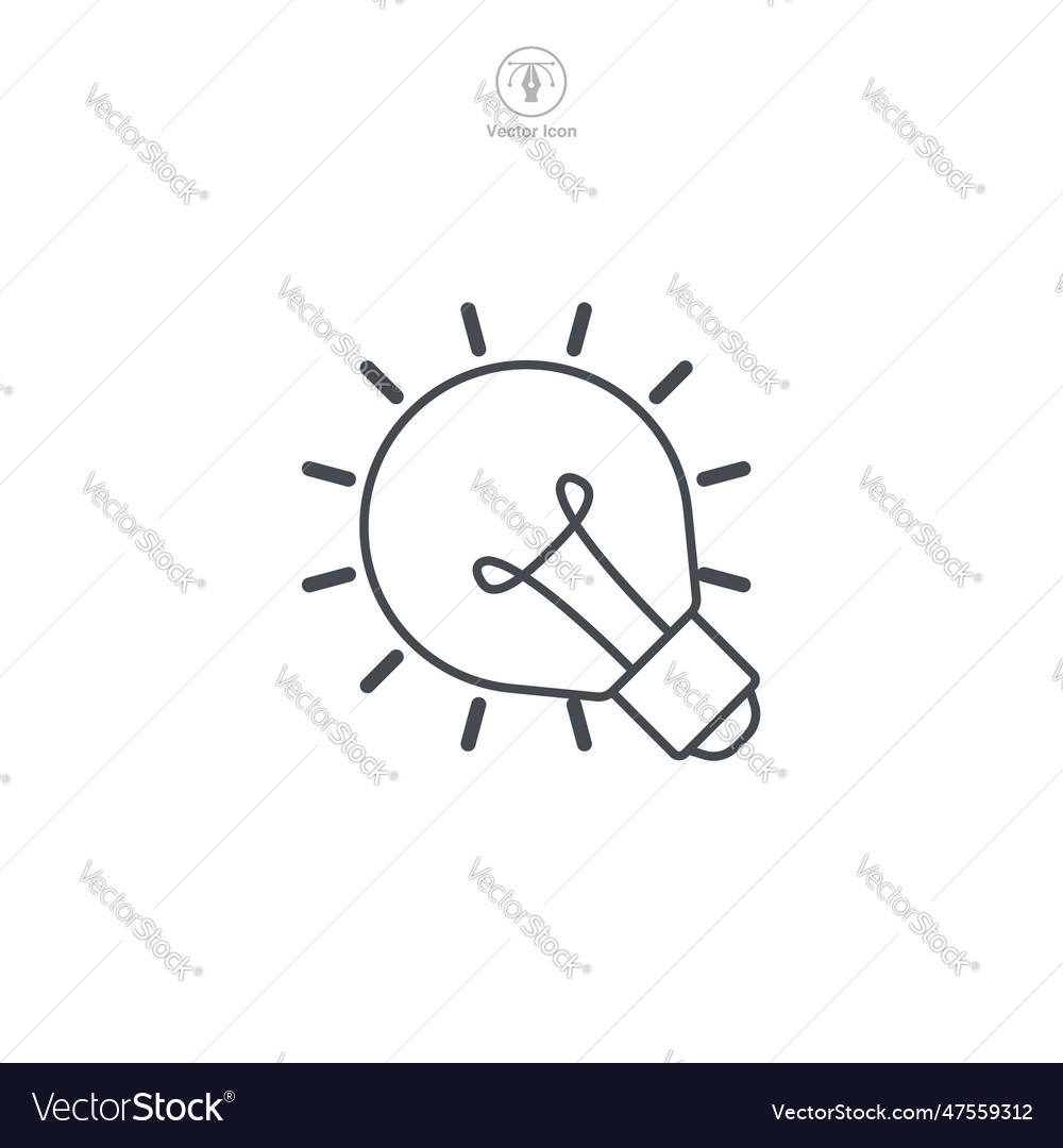 A graphical representation of lightbulb