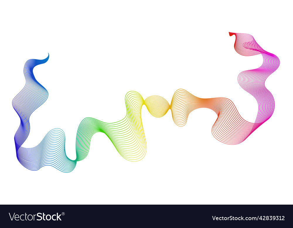 Abstract backdrop with wave gradient lines