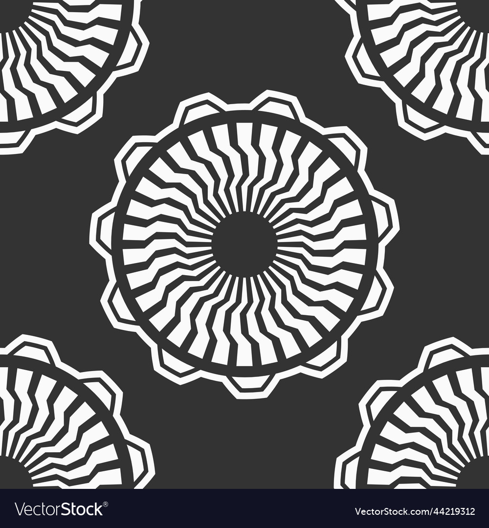 Abstract seamless pattern with round geometric vector image Abstract seamless pattern with round geometric