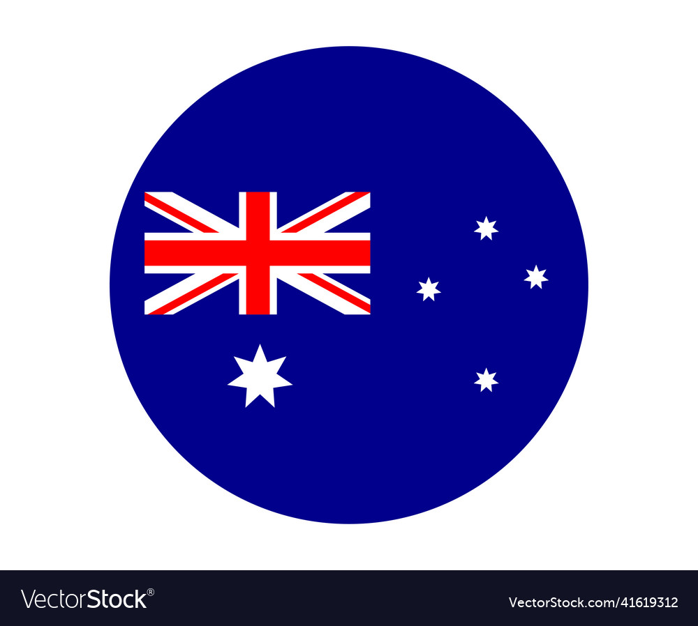 Australia flag national europe emblem icon Vector Image