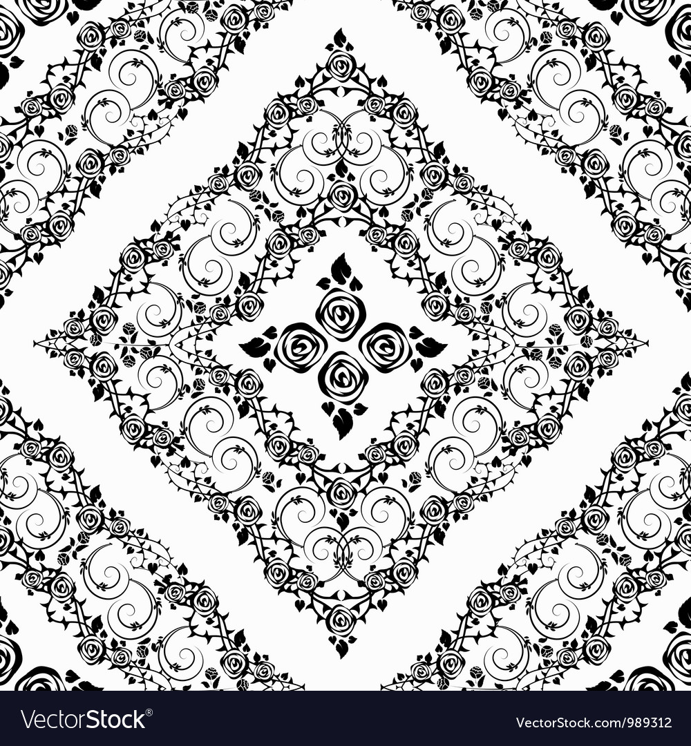 Damask seamless pattern