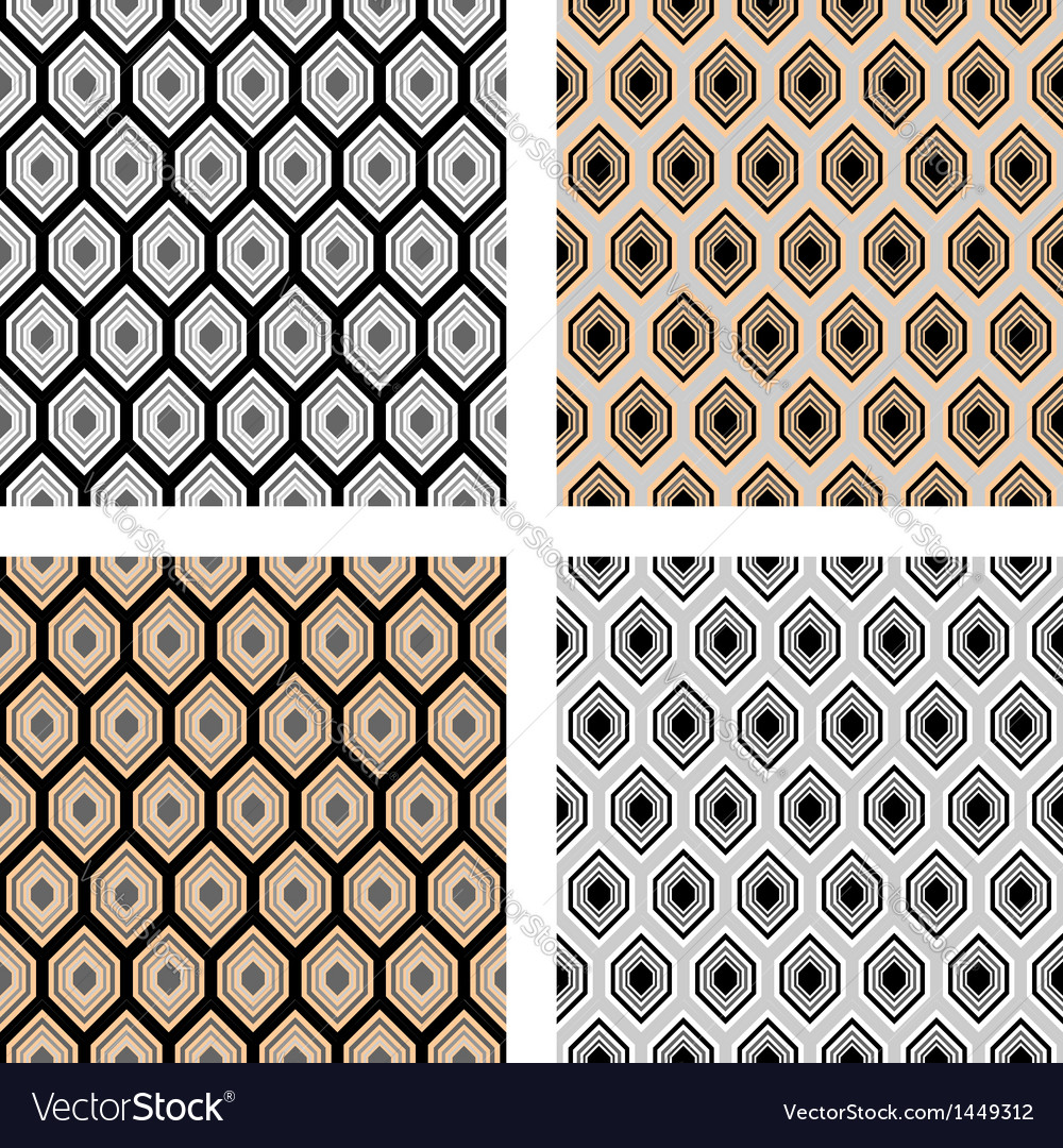 Design seamless hexagon pattern