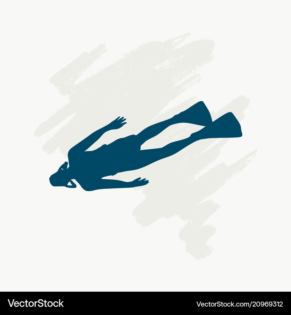 Diving sport concept Royalty Free Vector Image