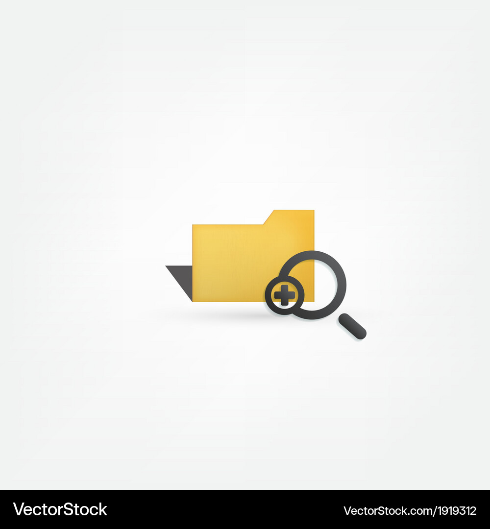 Ordner Icon Lizenzfreies Vektorbild - VectorStock