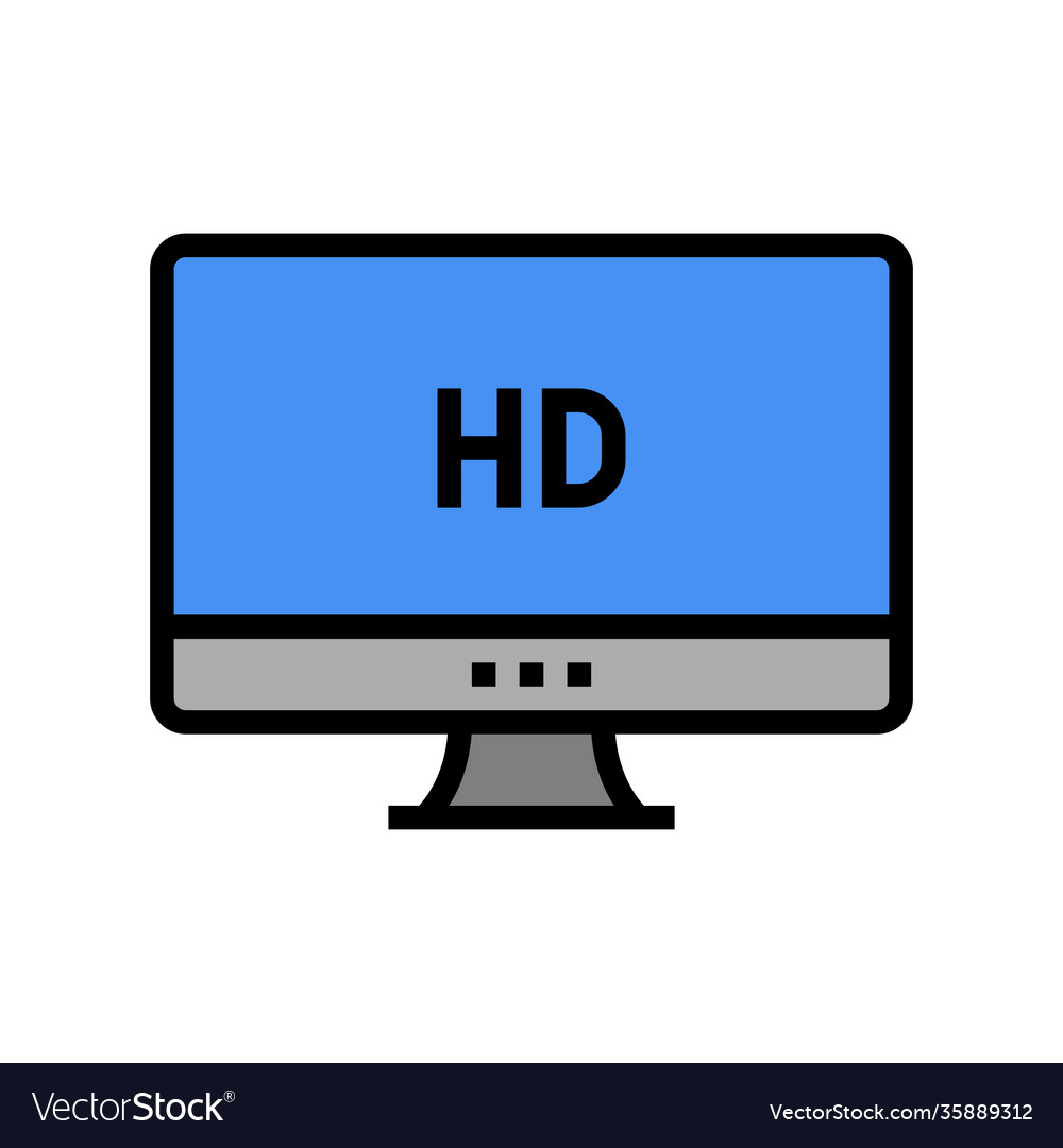 Hd resolution computer screen color icon