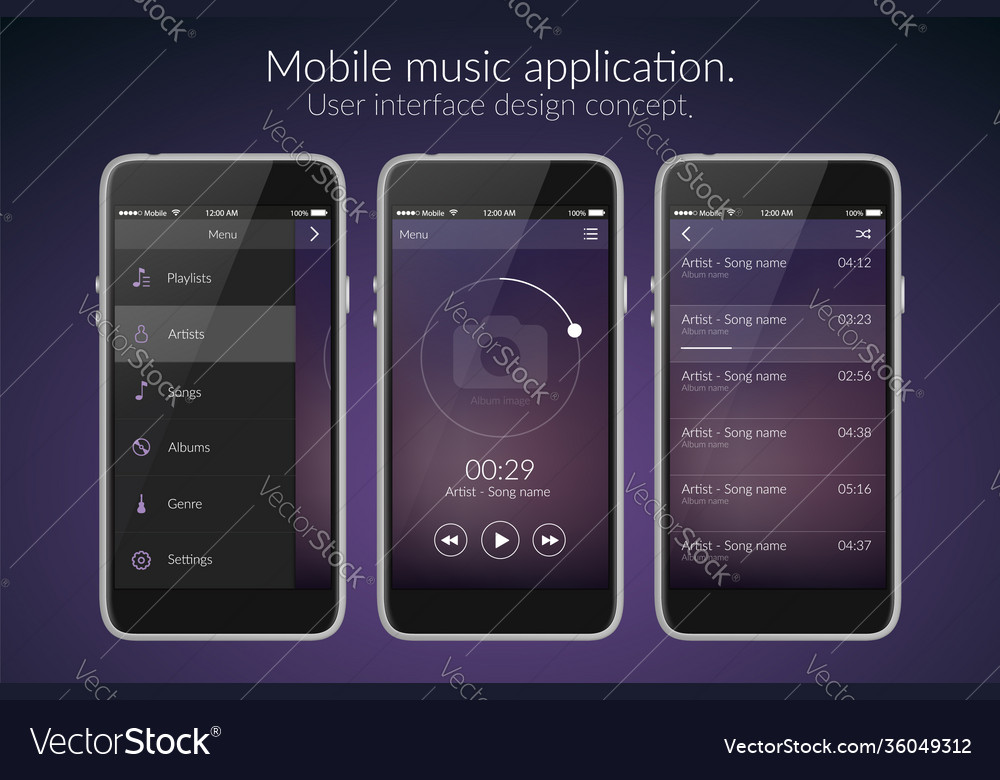 Mobile application design concept