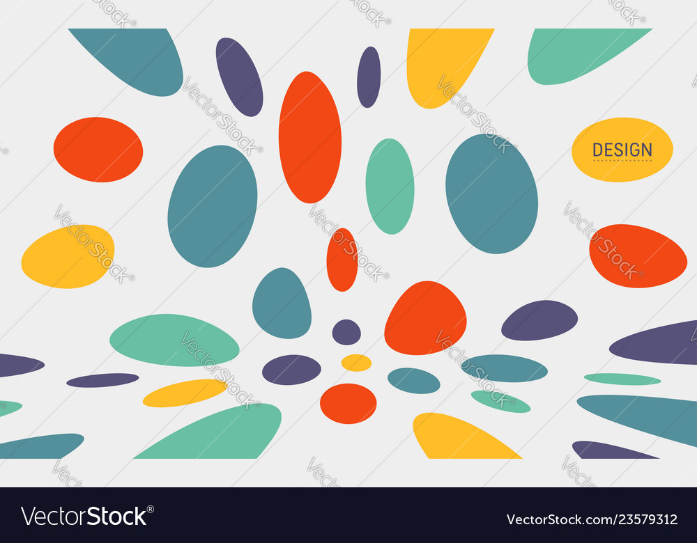 Psychedelic Color Circle Background
