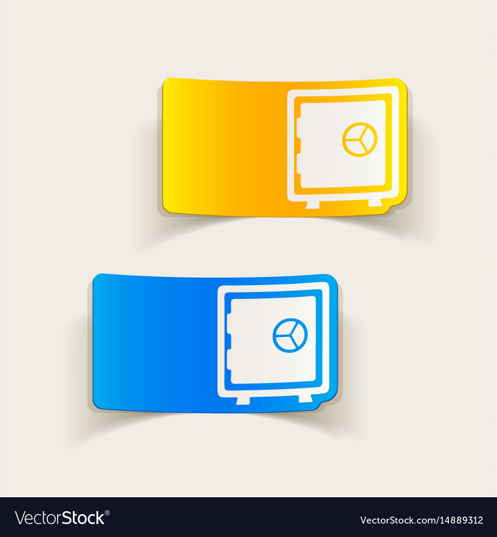 Realistic design element safe