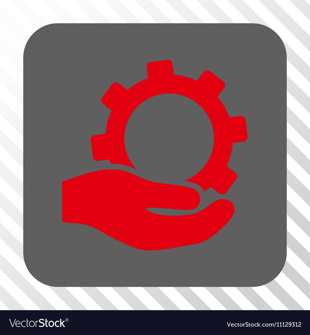 Service rounded square button