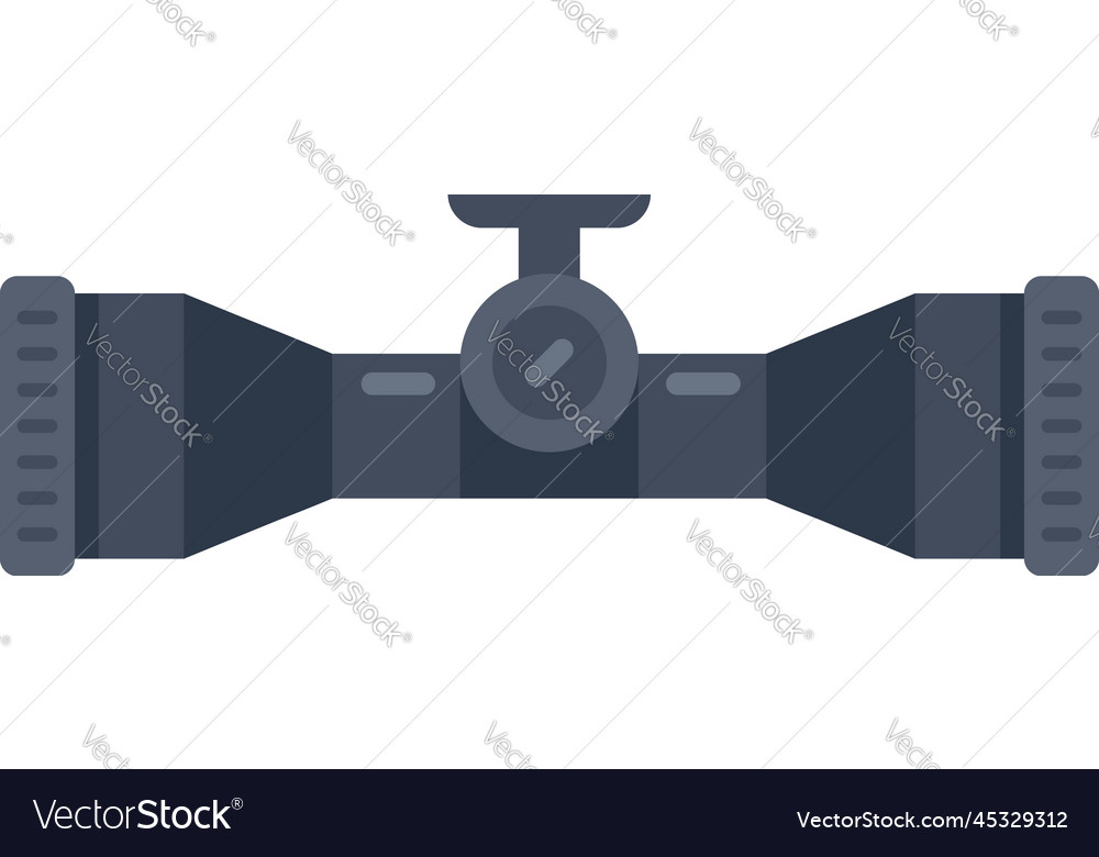 View sight icon flat rifle scope Royalty Free Vector Image