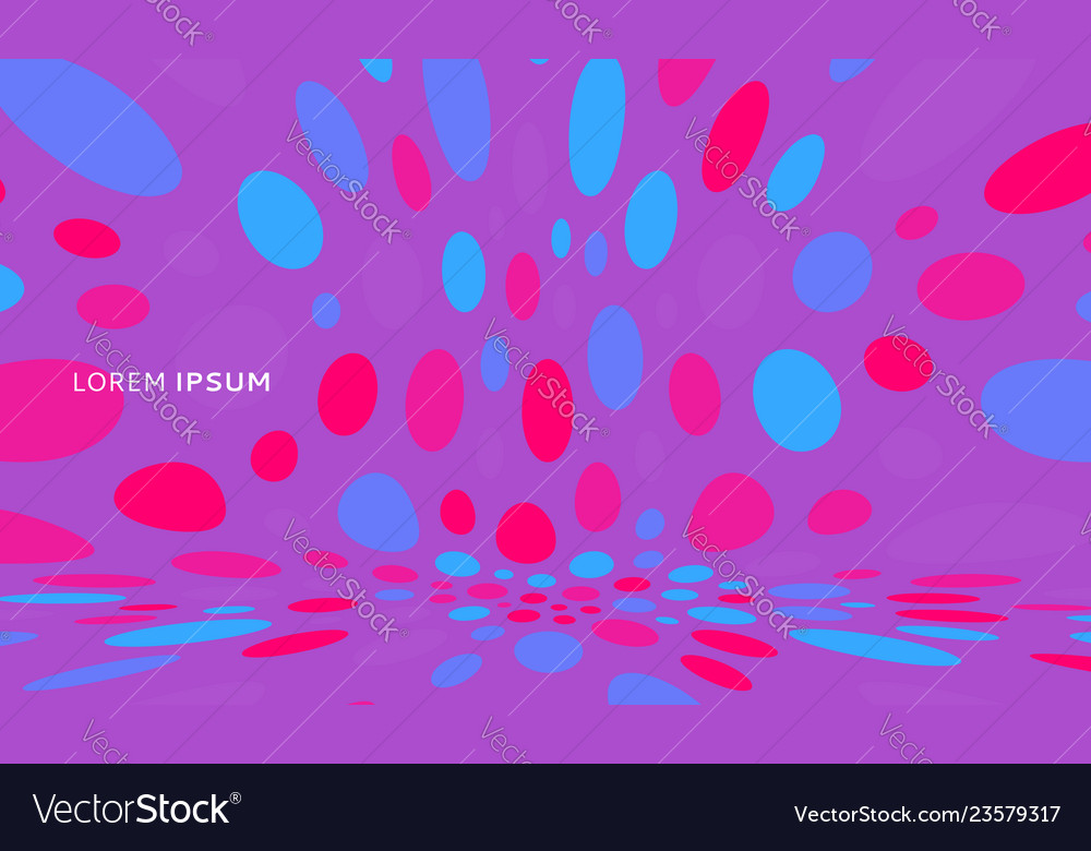 Abstract background with color circles chaotic