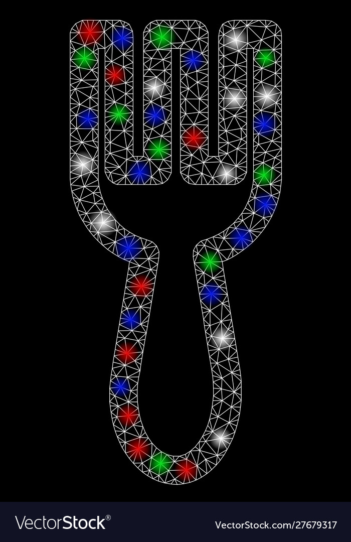 Bright mesh network fork with flash spots