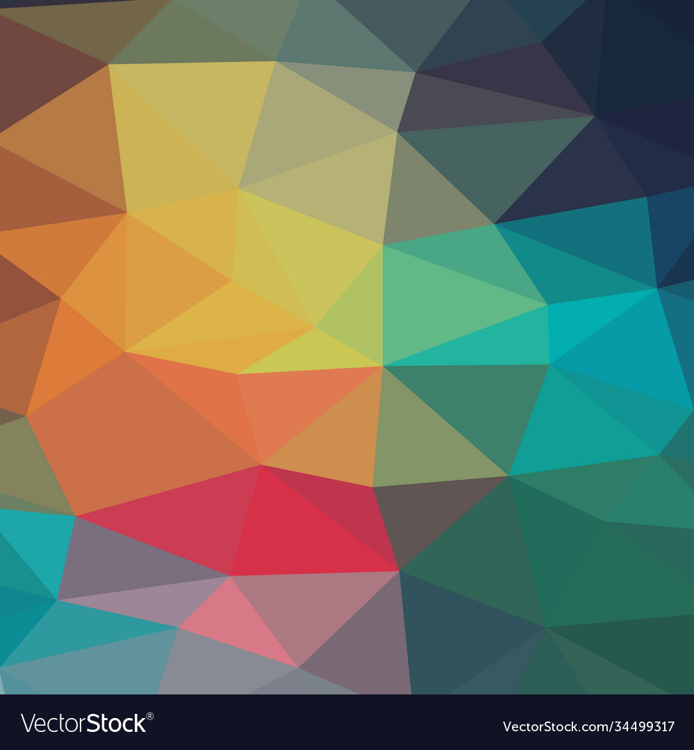 Color abstract geometric background triangular vector image Color abstract geometric background triangular