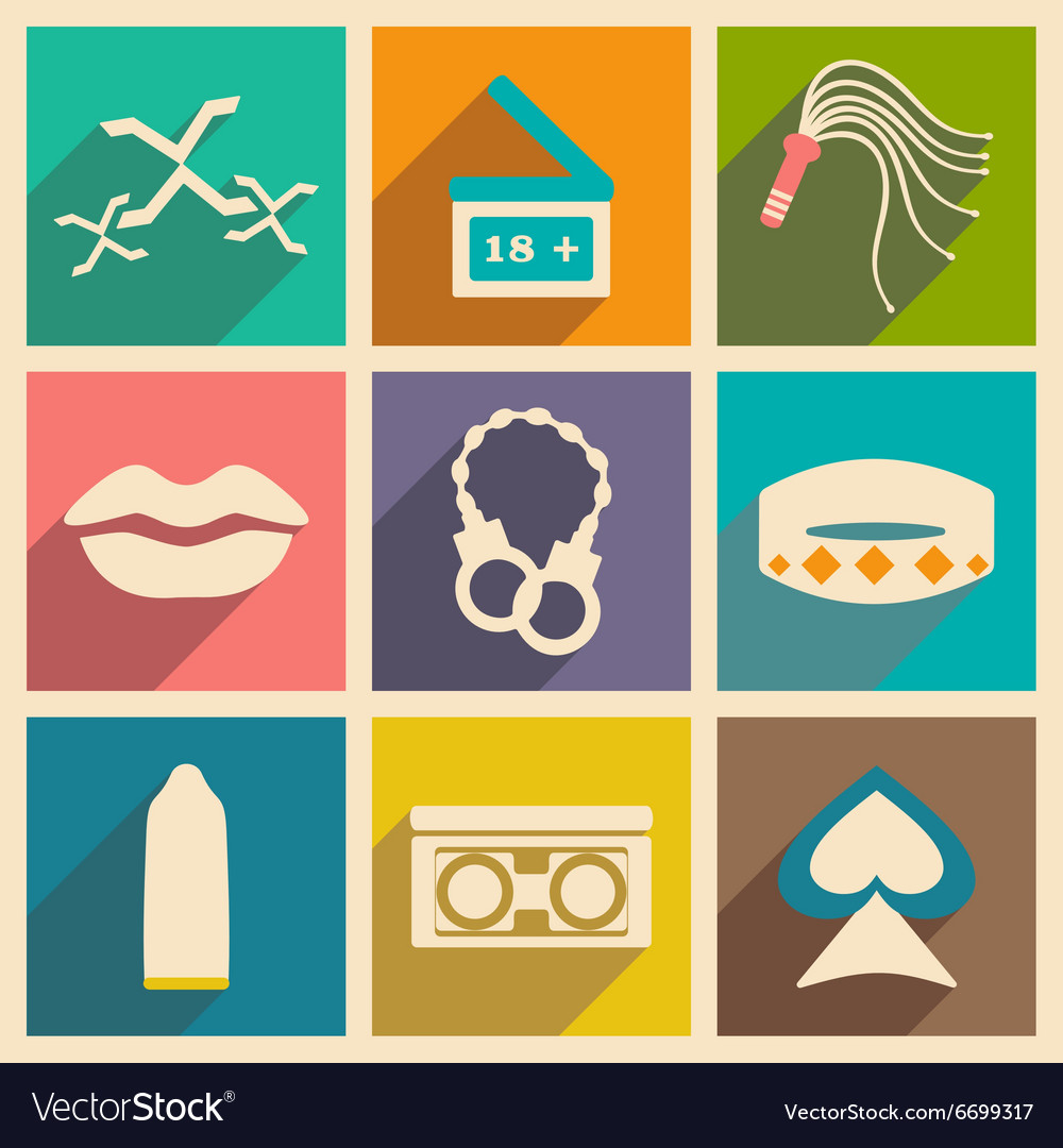 Flat with shadow concept and mobile application