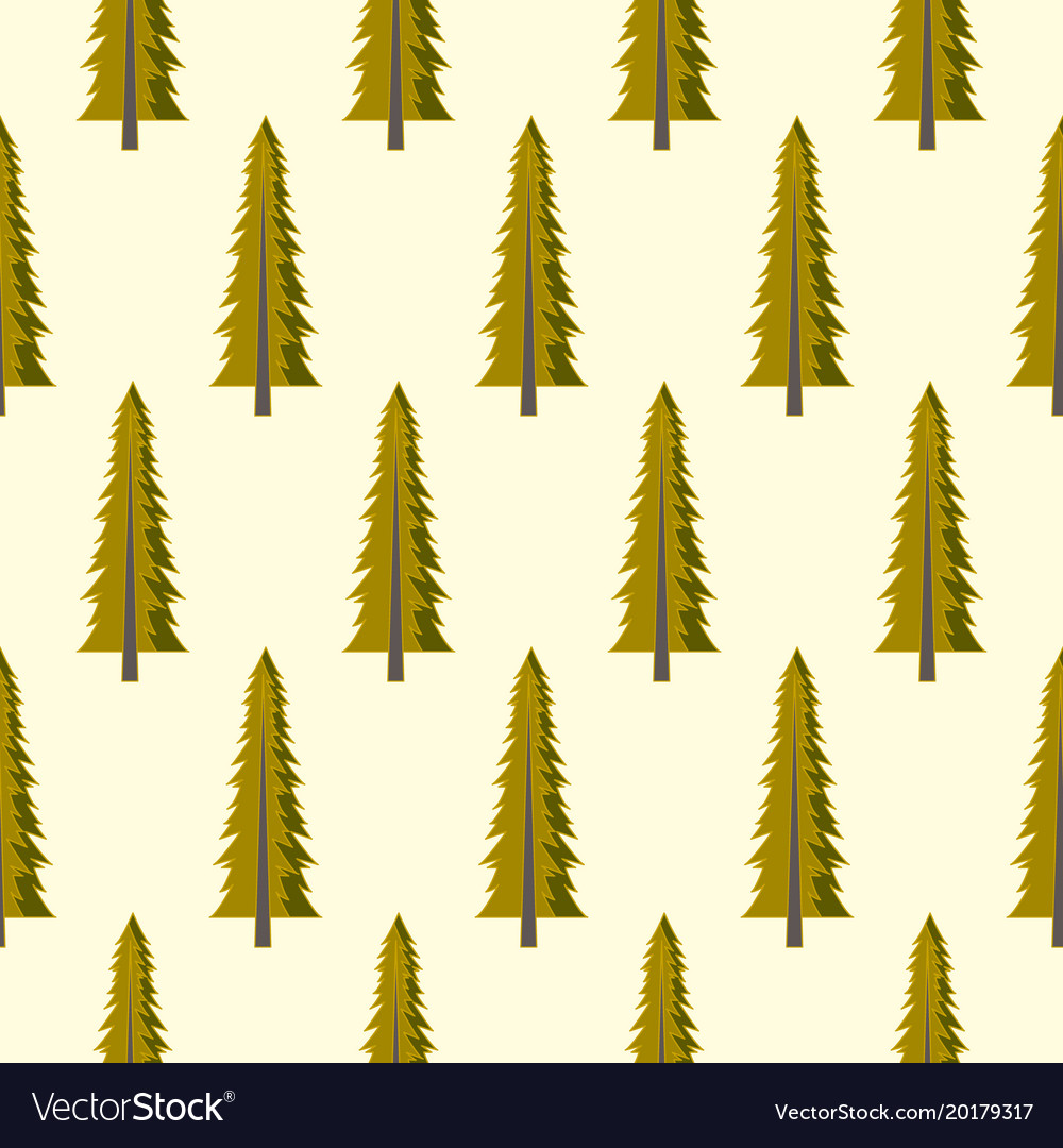 Forest seamless pattern with various type