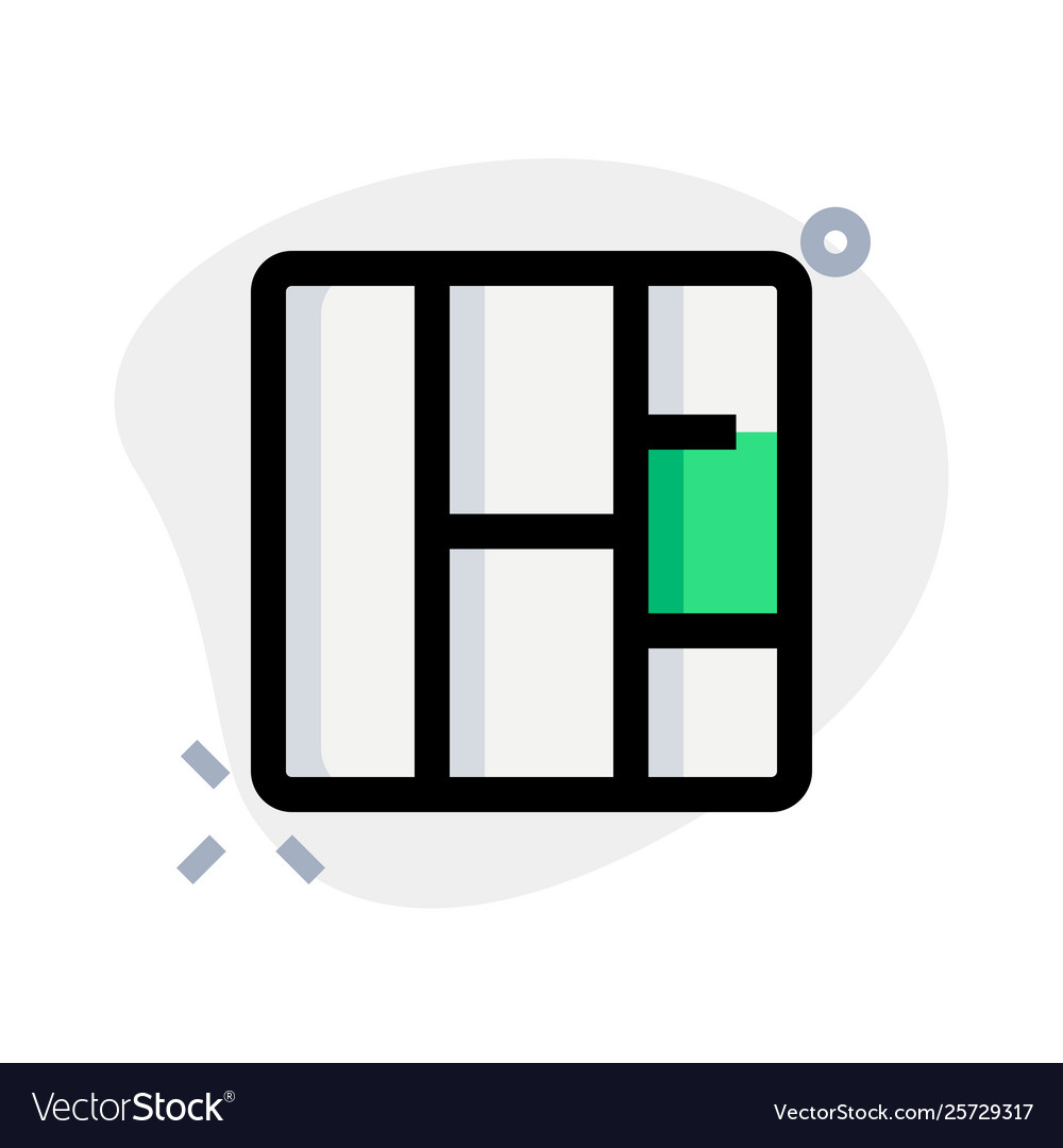 Left sitemap grid lines on square block