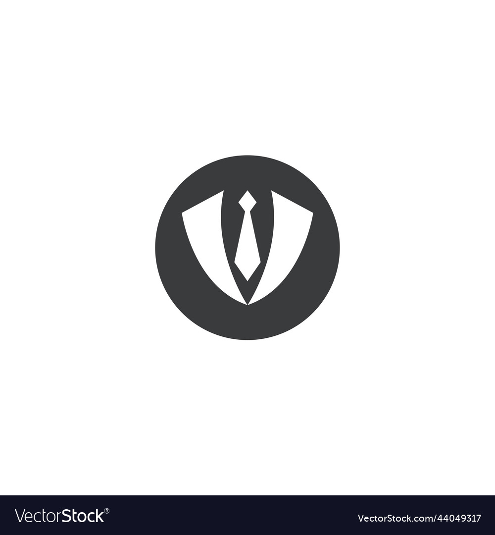 Tuxedo Logo Geschäftsmann Hochzeit Organisator vector image Tuxedo Logo Geschäftsmann Hochzeit Organisator