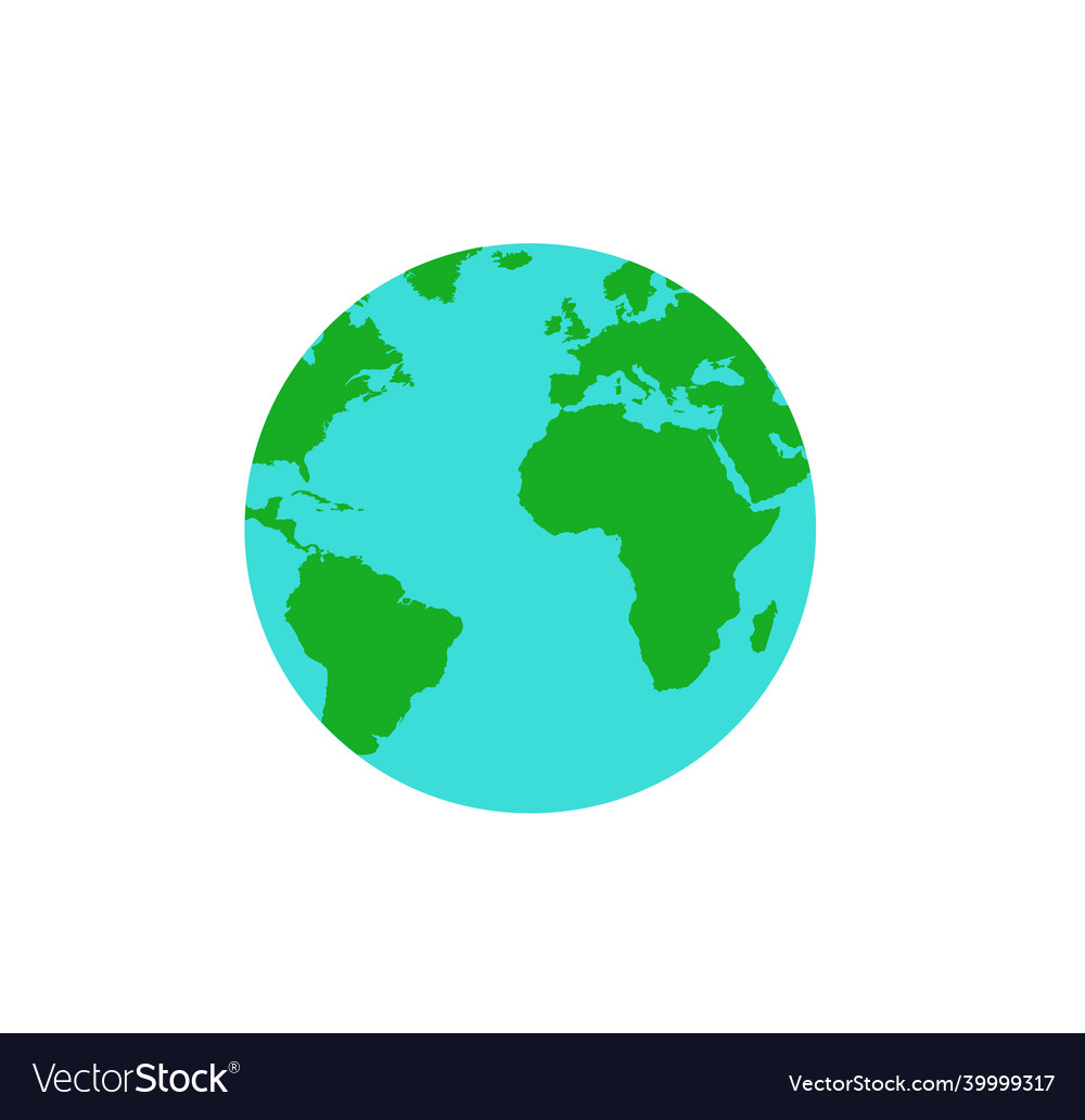 World globe Royalty Free Vector Image - VectorStock