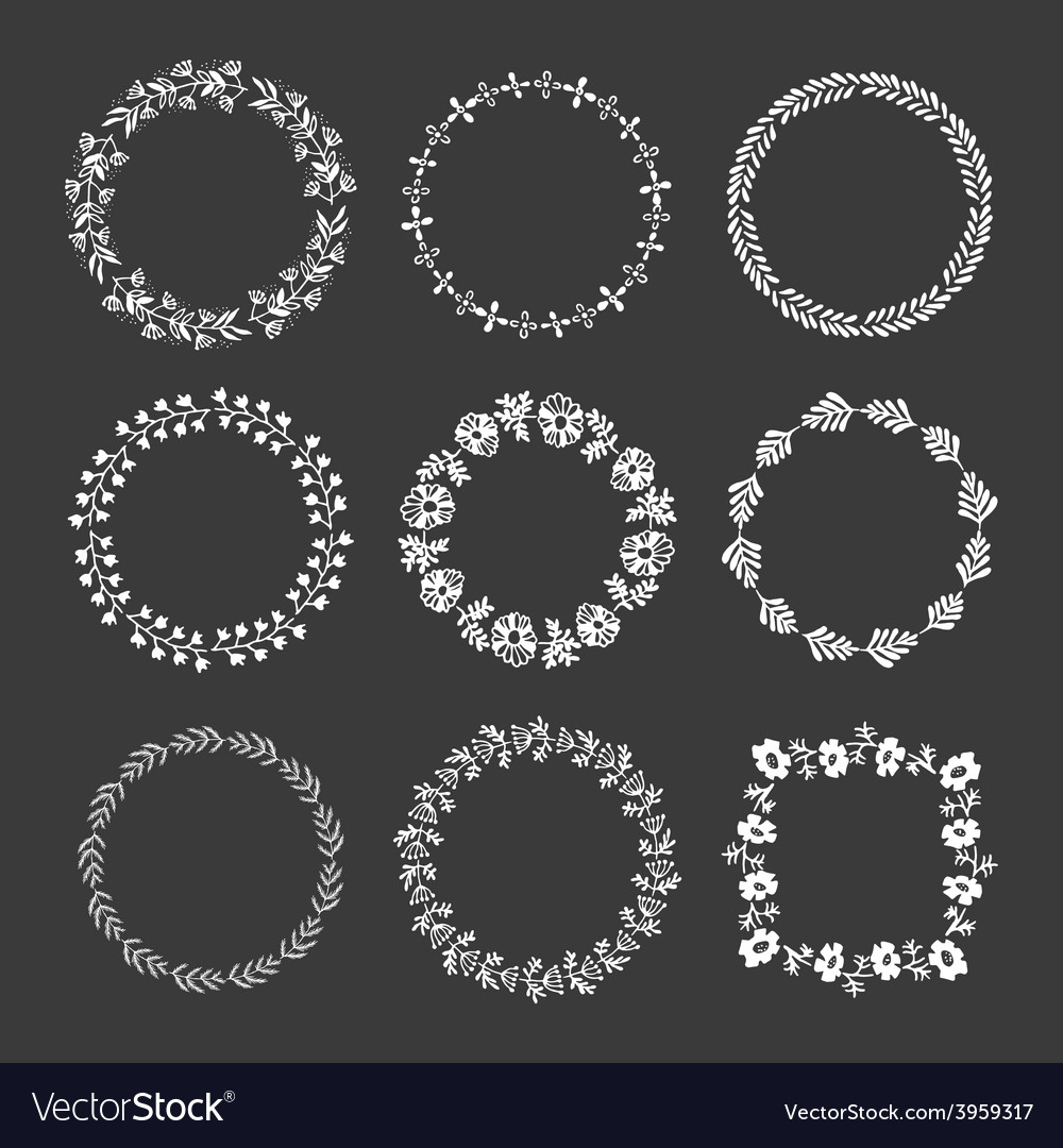 Wreath Royalty Free Vector Image - VectorStock