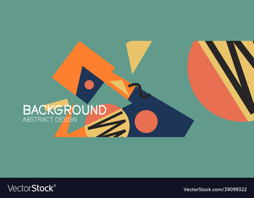 Abstract background blocks lines triangles vector image Abstract background blocks lines triangles