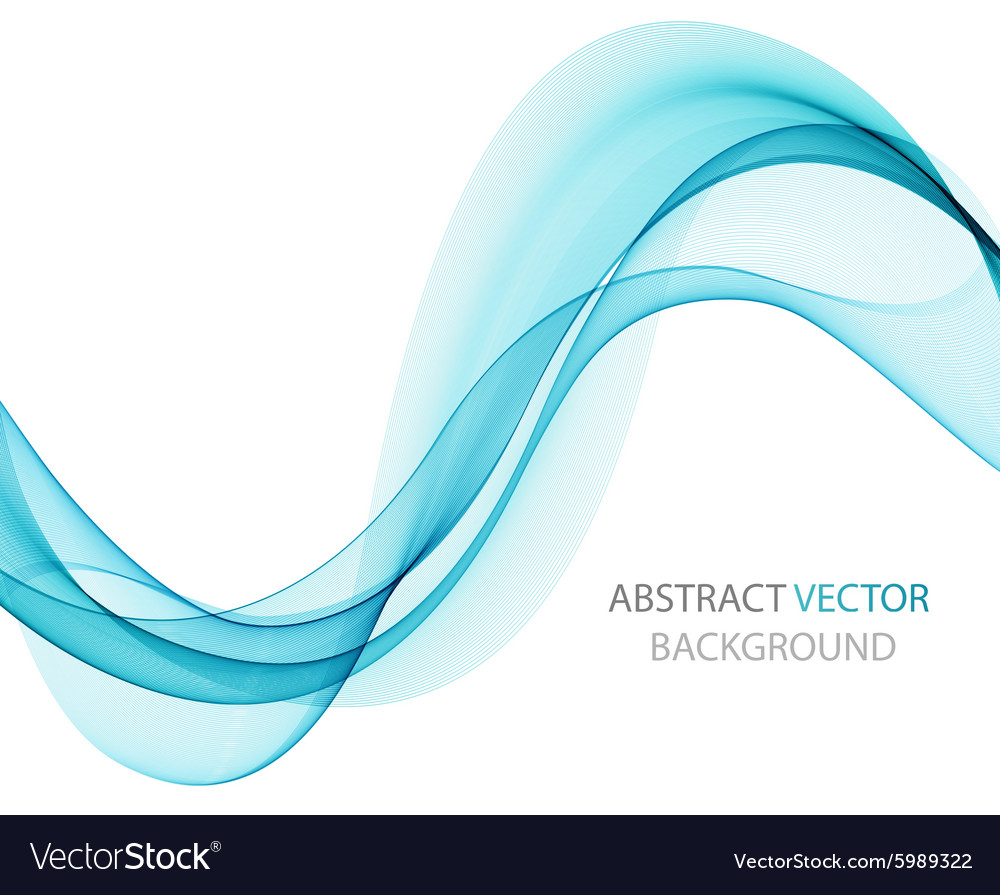 Abstract Colored Wave On White Royalty Free Vector Image