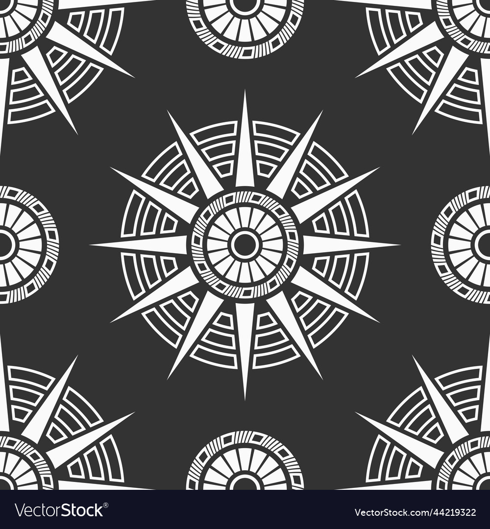 Abstract seamless pattern with round symmetrical vector image Abstract seamless pattern with round symmetrical