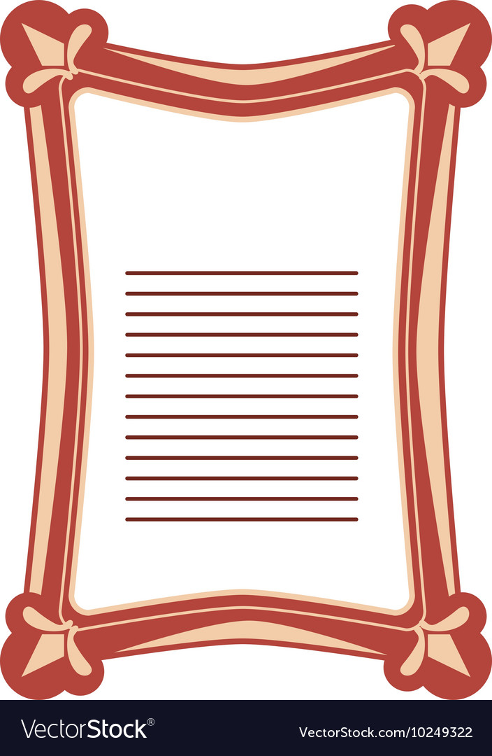 Angular vintage frame icon