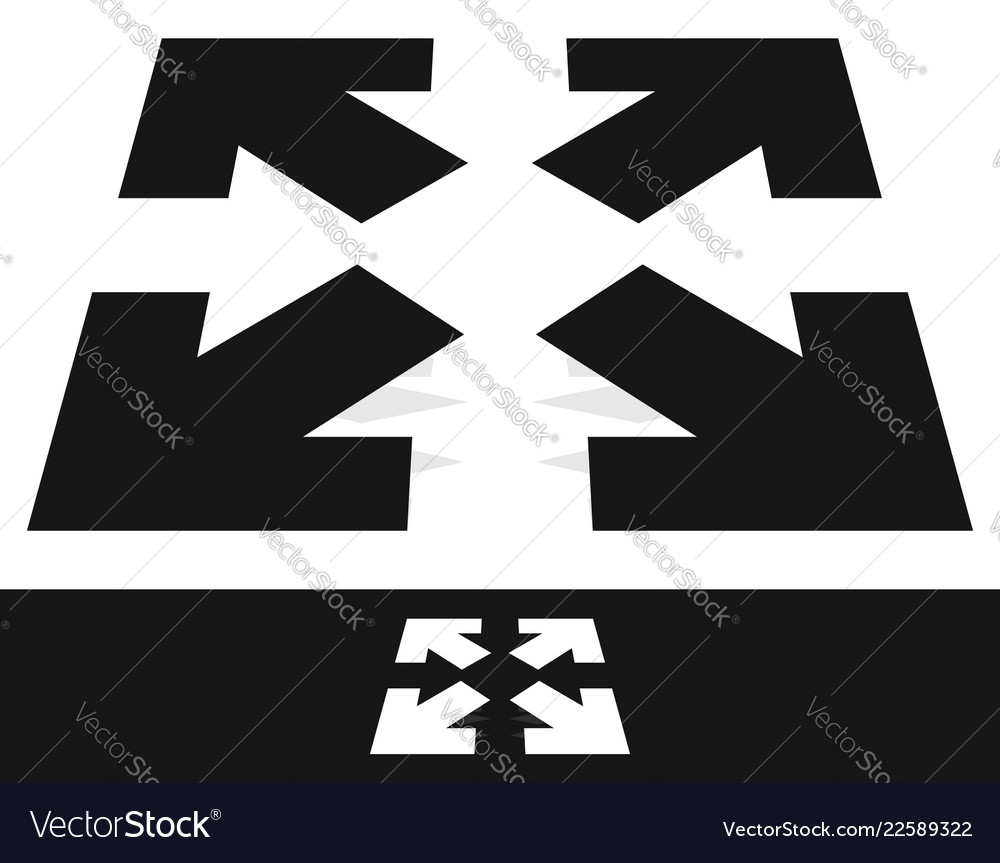 Arrows in 4 direction - resize align maximize