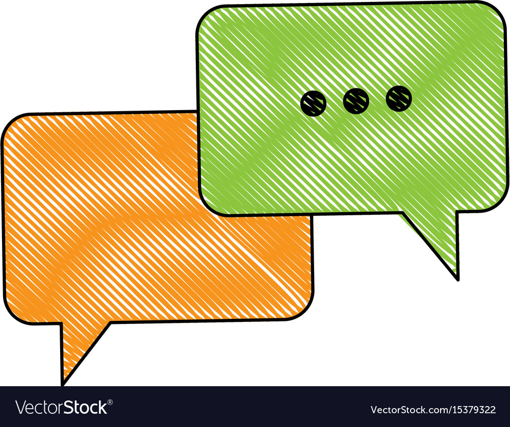 Bubble speech talk message communication web app