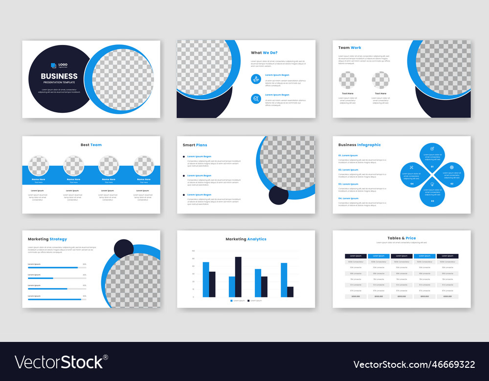 Business powerpoint presentation slides template