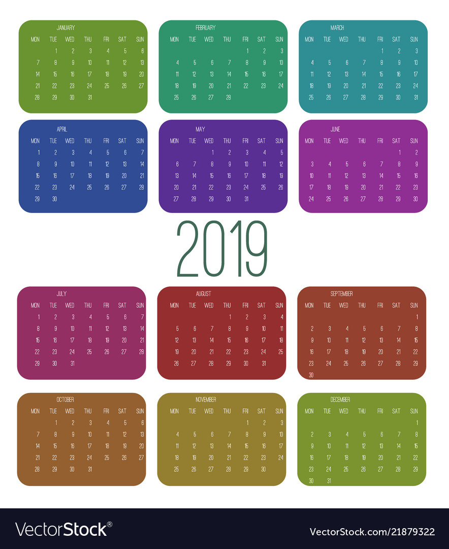 Calendar 2019 week starts from sunday business