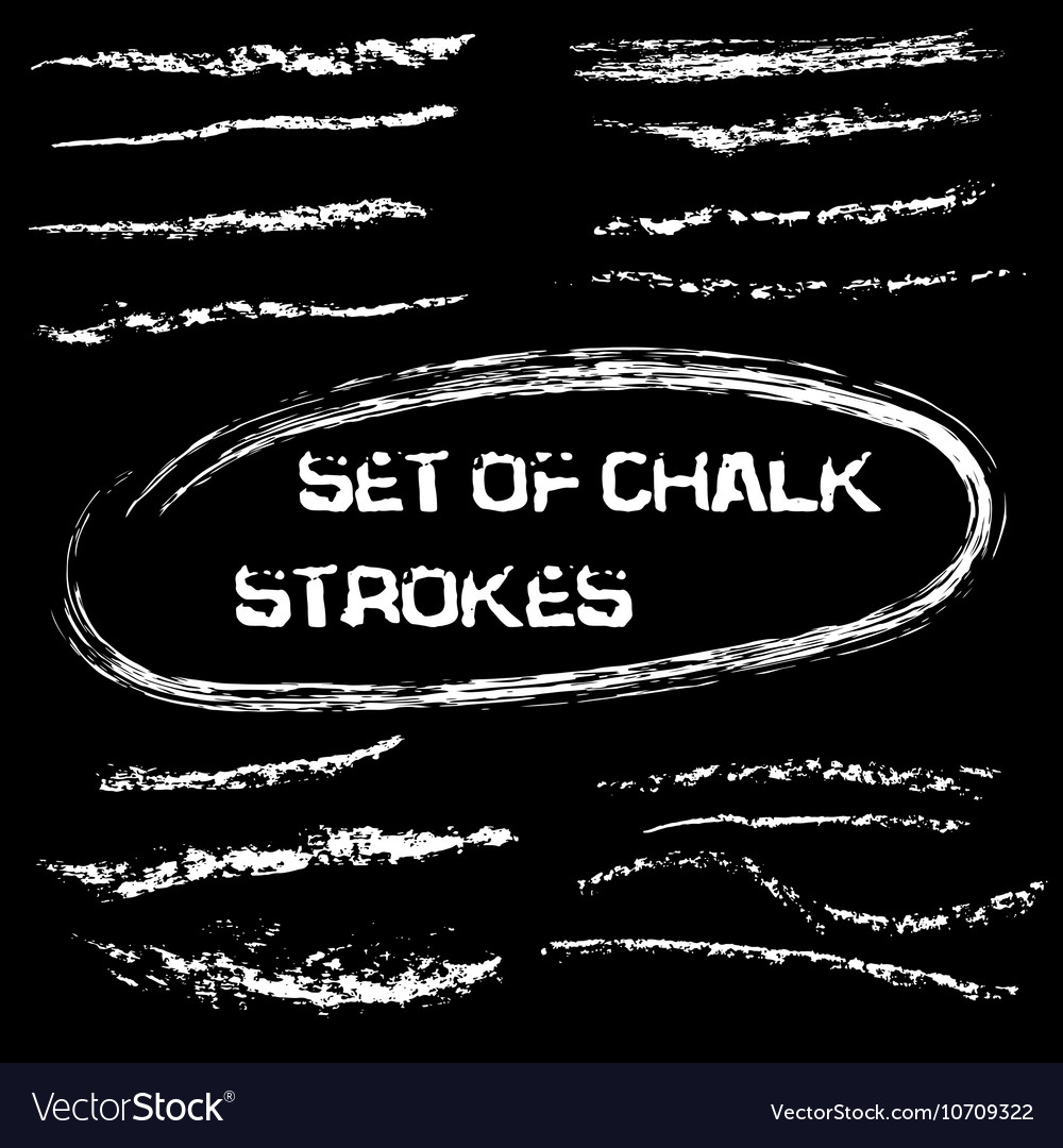 Chalk lines hand drawn strokes