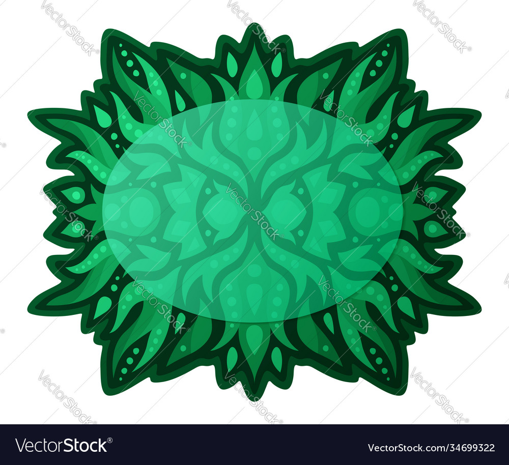 Clip art with green pattern with copy space Vector Image