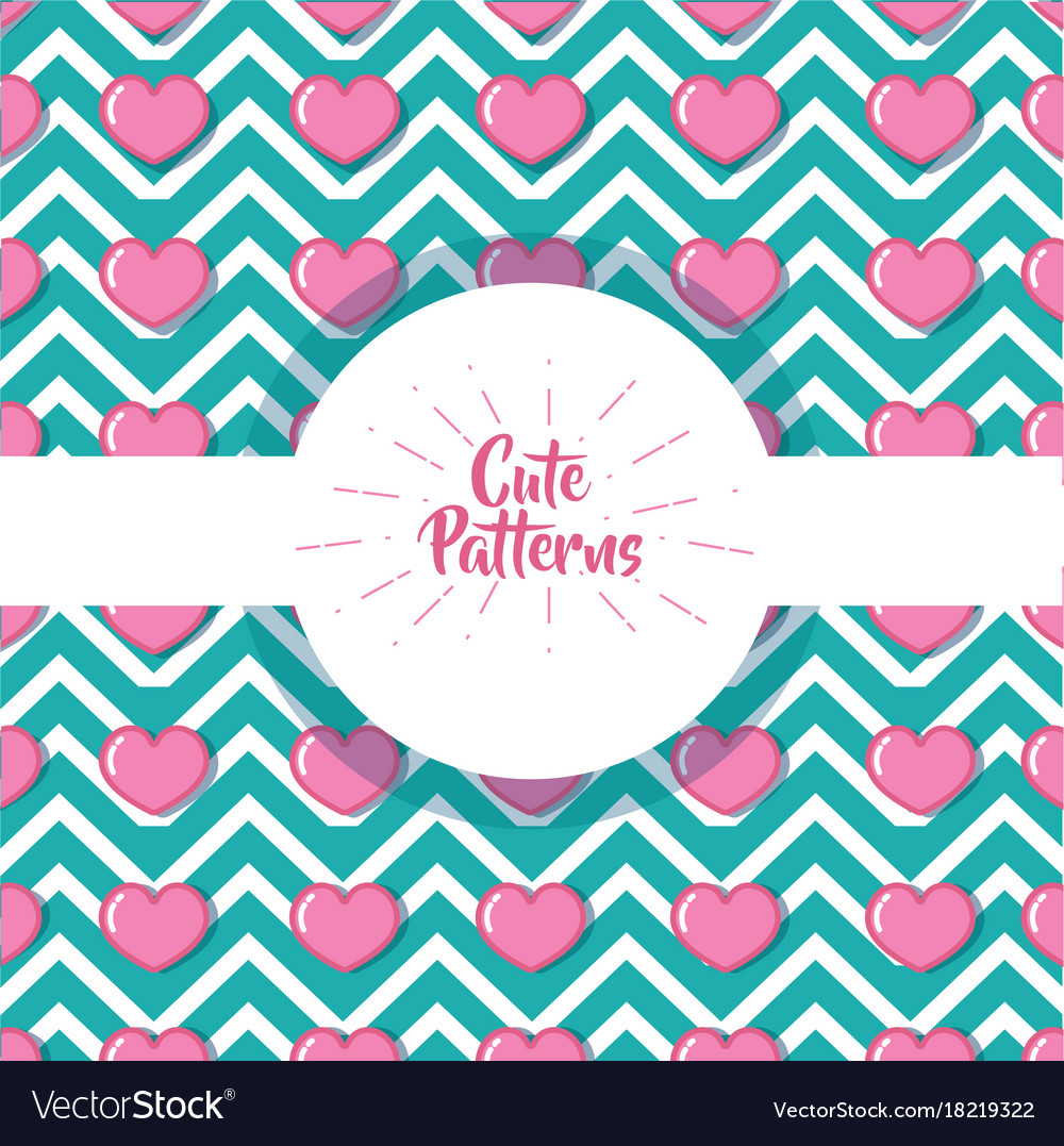 Cute pattern abstract geometric background design