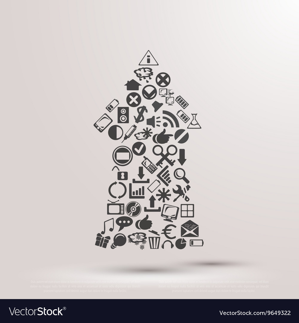 Elements are small icons arrow