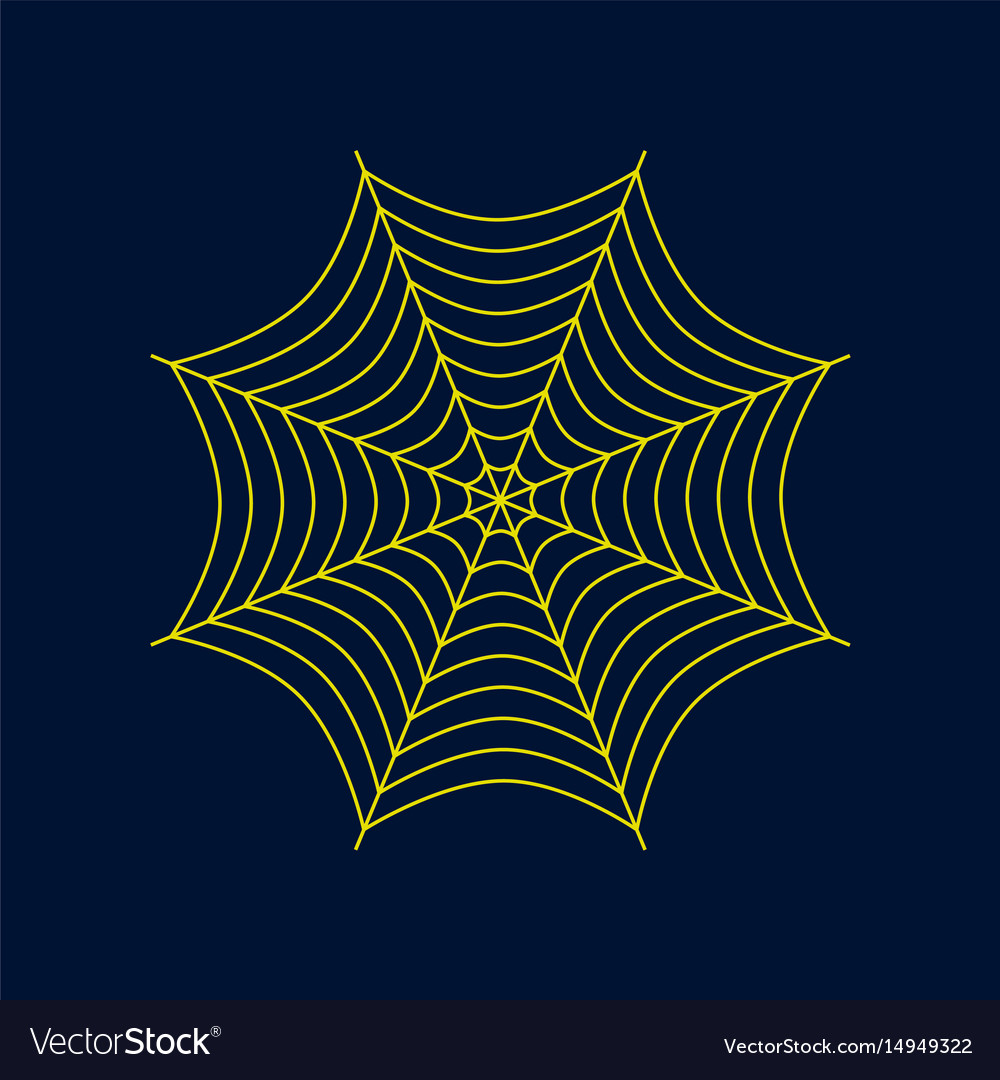 Flat on background of spider web