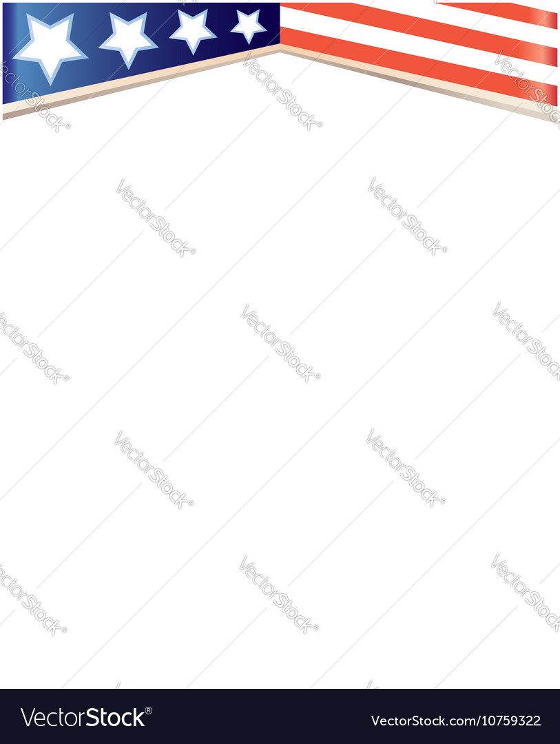 Frame Background With Usa Flag Royalty Free Vector Image Frame Background With Usa Flag Vector Image