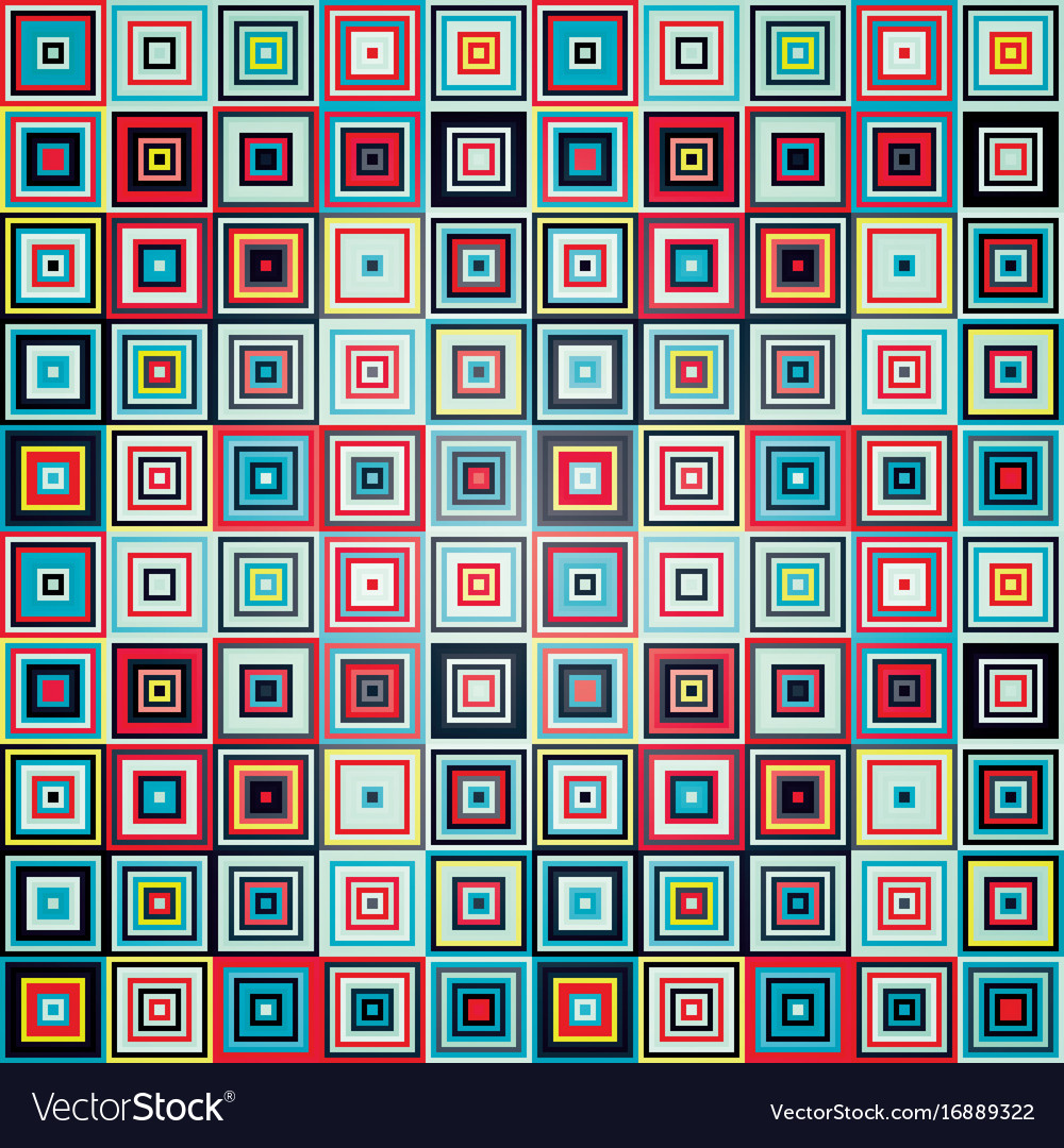 Geometric pattern of squares