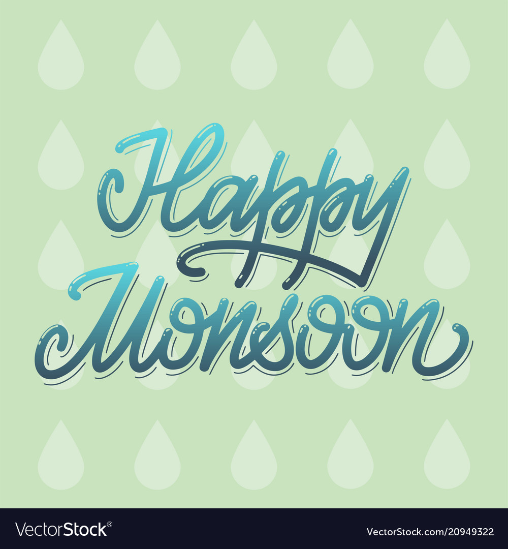 Happy monsoon day