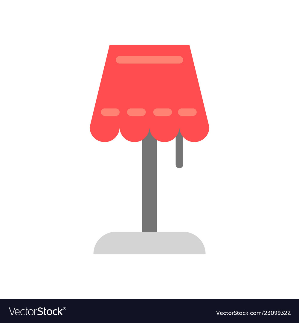 Lantern or lamp icon flat style