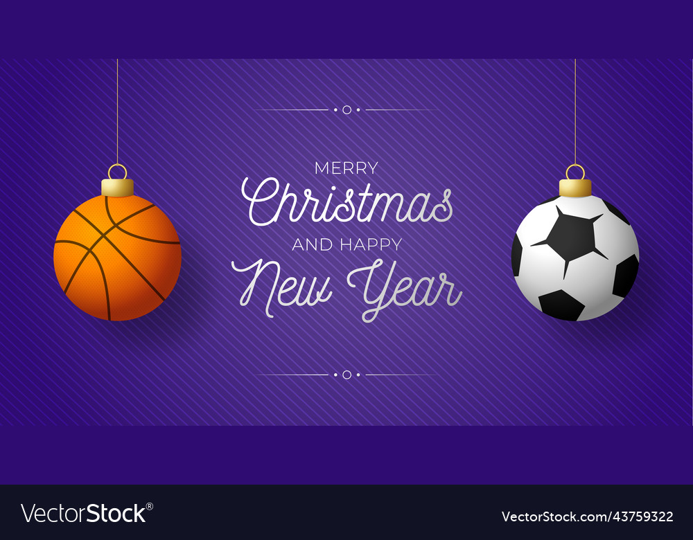 Luxury merry christmas horizontal banner Vector Image