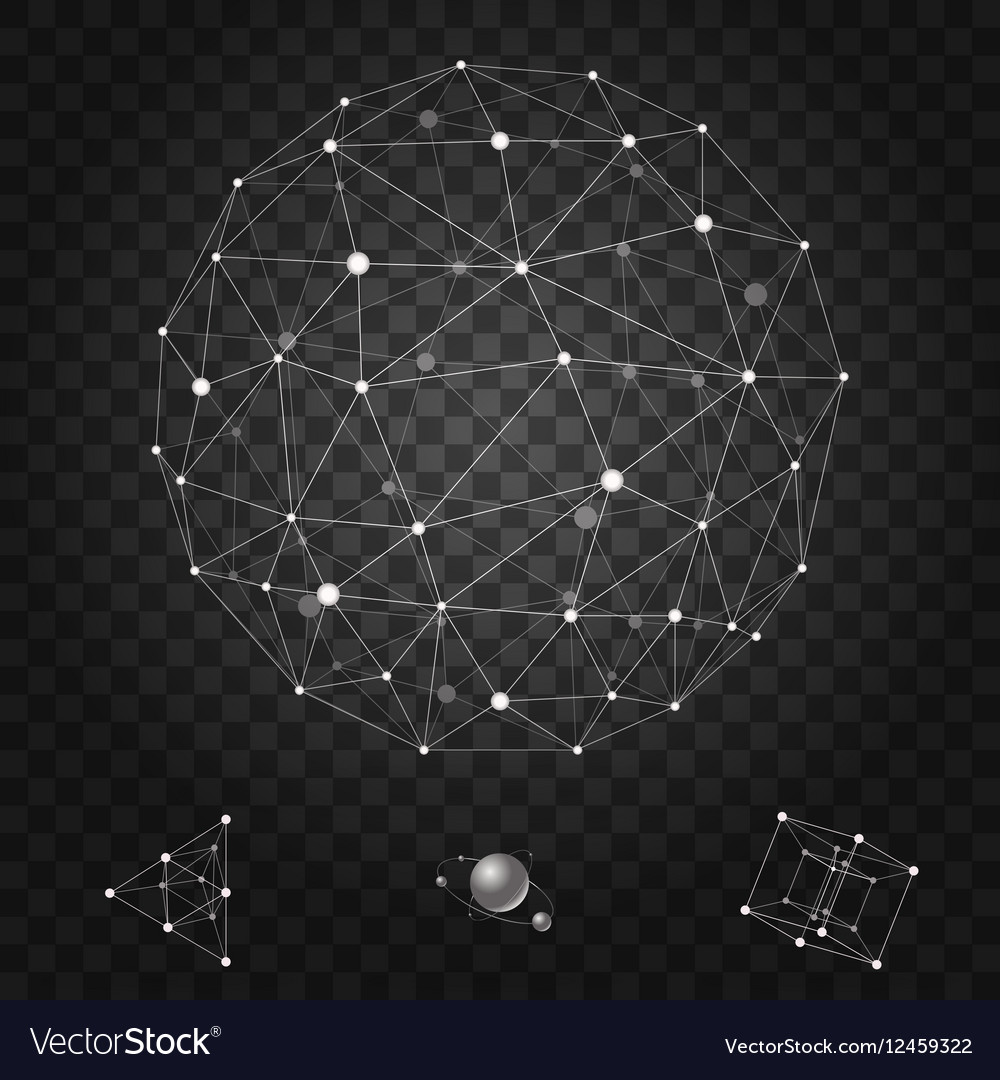 Polygonal Wireframe Icons