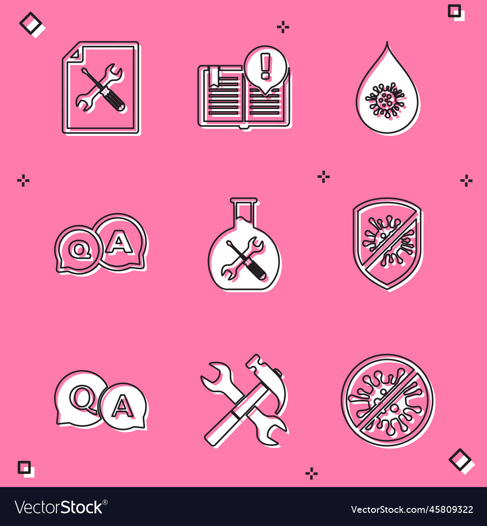 Set file document service interesting facts vector image Set file document service interesting facts