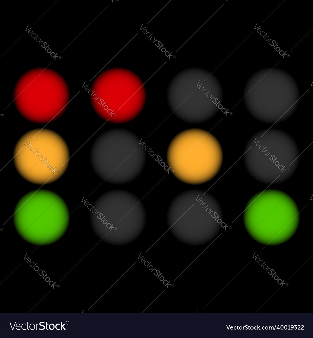 Traffic light lamp semaphore icon