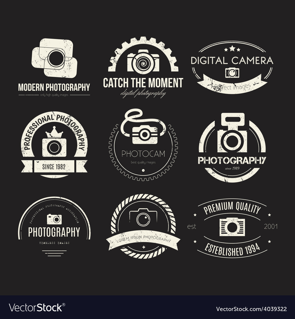 Vintage Photography Badges & Icons