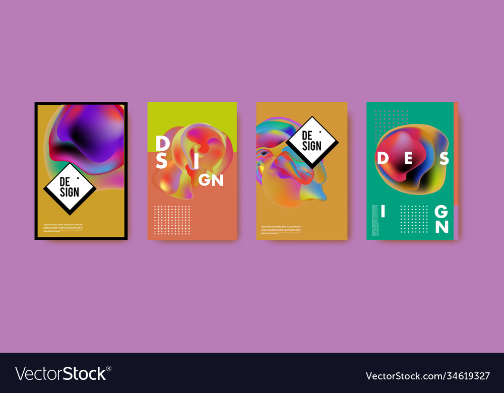 Abstract colorful liquid and fluid pattern