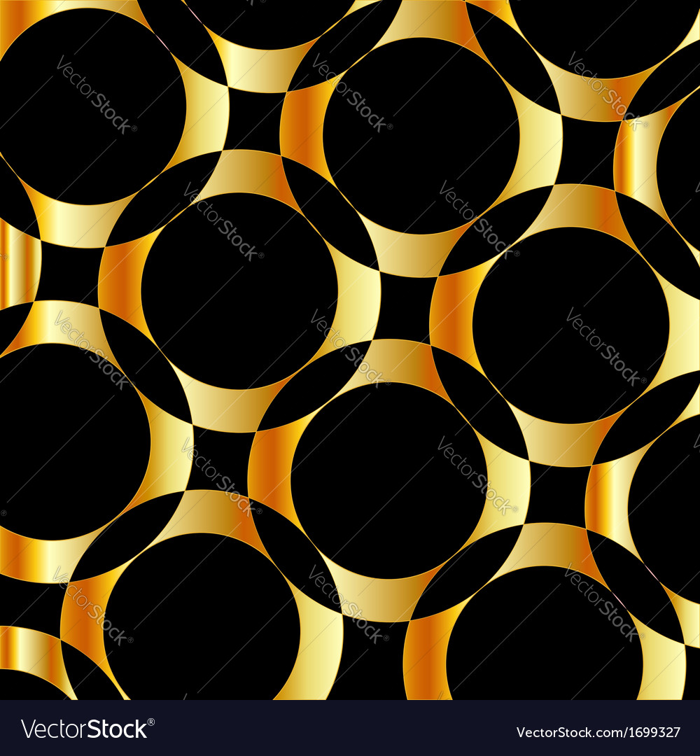 Background with golden circles