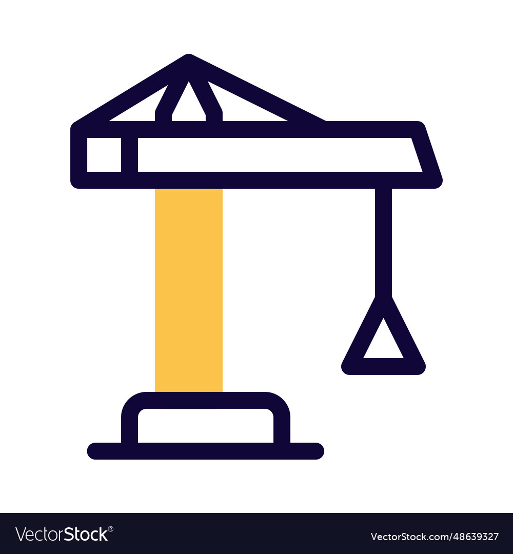 Crane used for loading and unloading Royalty Free Vector