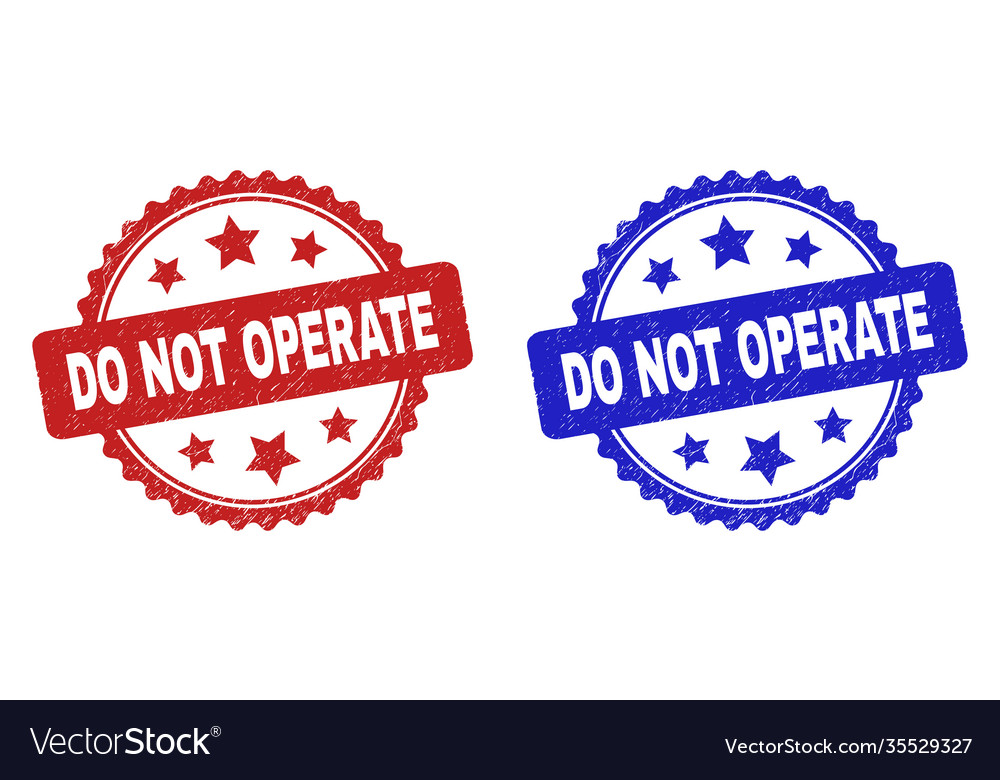 Do not operate rosette stamps using corroded style